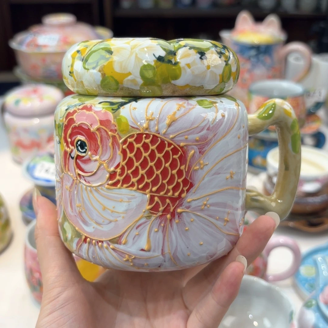 景德镇手绘高温釉下彩陶瓷茶具