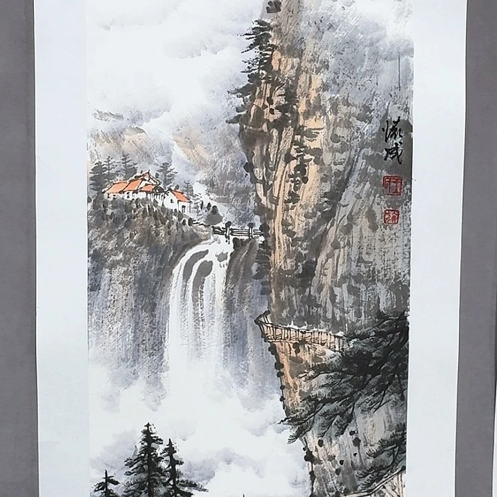国画亲笔手绘放心去藏