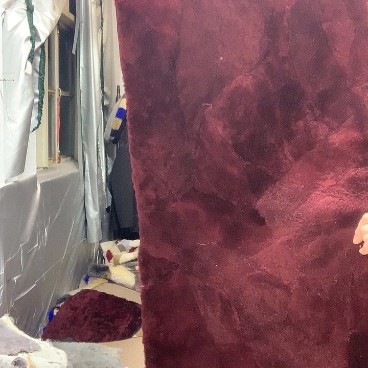 邯***备羊羔毛绵羊毛882后排一个微瑕