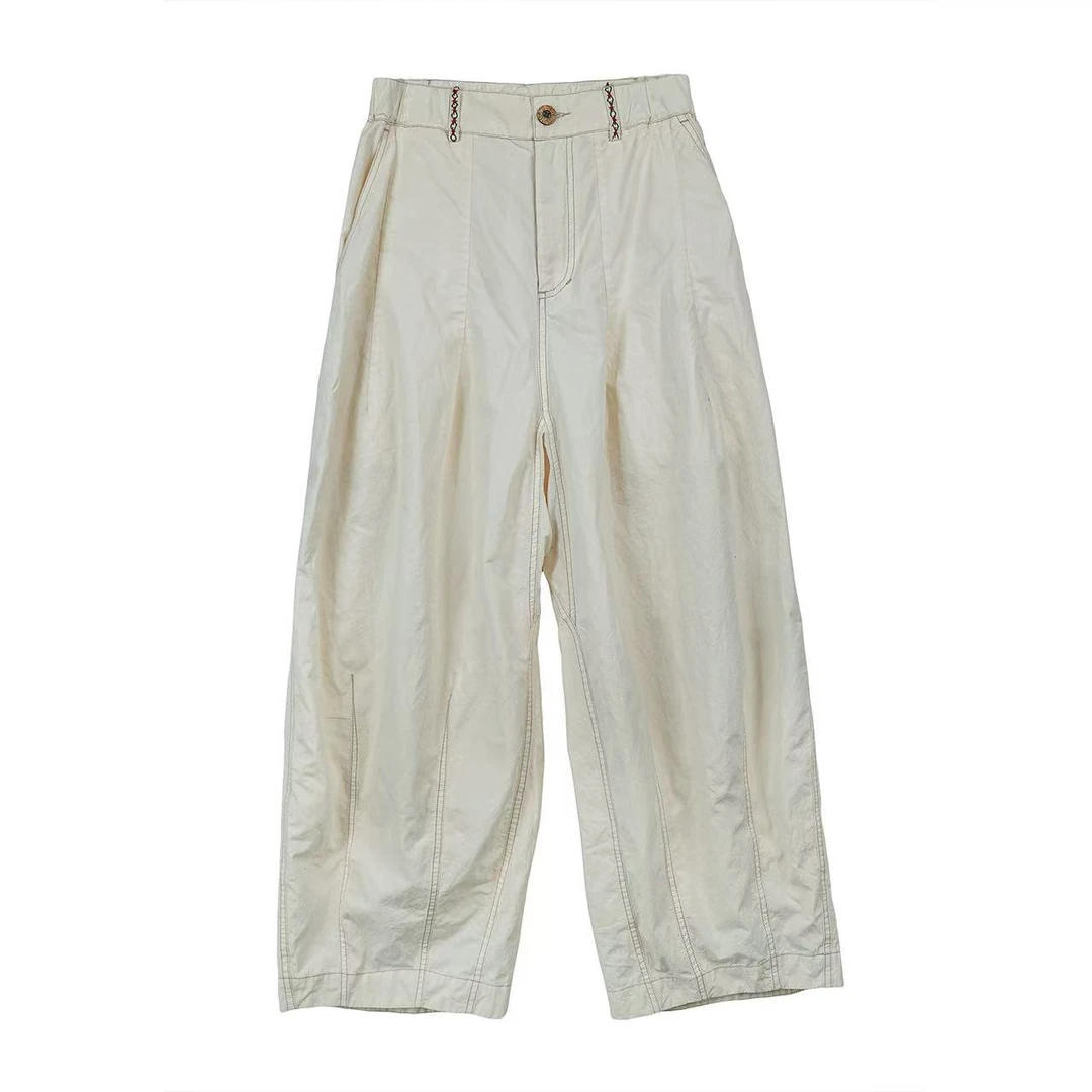 妝點家  云雾里  棉 复古文艺宽松随性  裤子 Y25SS  5083