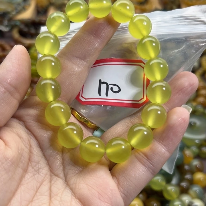 未镶嵌蛇纹石玉手链