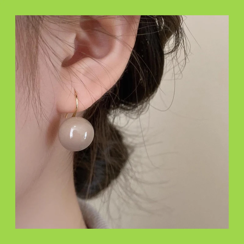 铜合金锆石耳饰 小众精致轻奢法式复古耳环气质百搭少女港风温柔