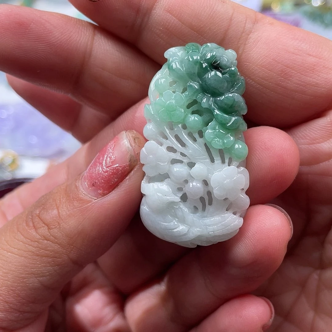 颈饰未镶嵌翡翠翡玉缘翡翠