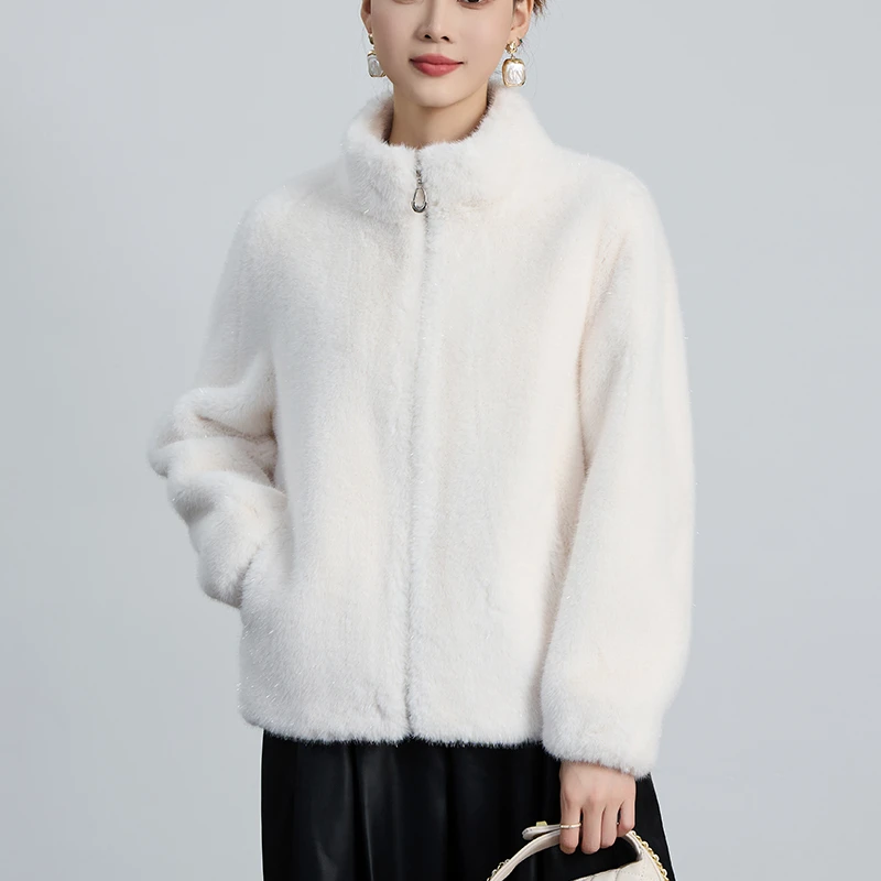 X冬季轻奢女装短款时尚百搭外套新款气质短外套K7500-2