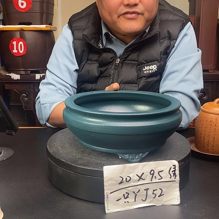 紫砂花盆货号一只YJ52