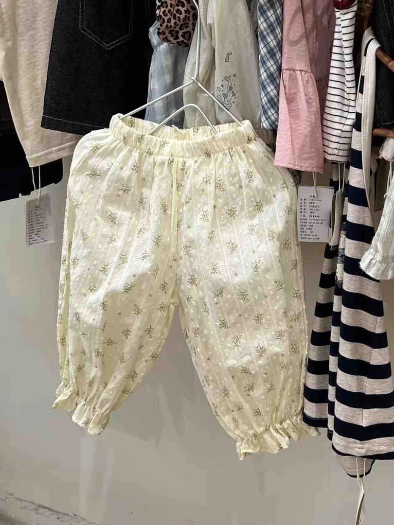 直播专属 碎花防蚊裤