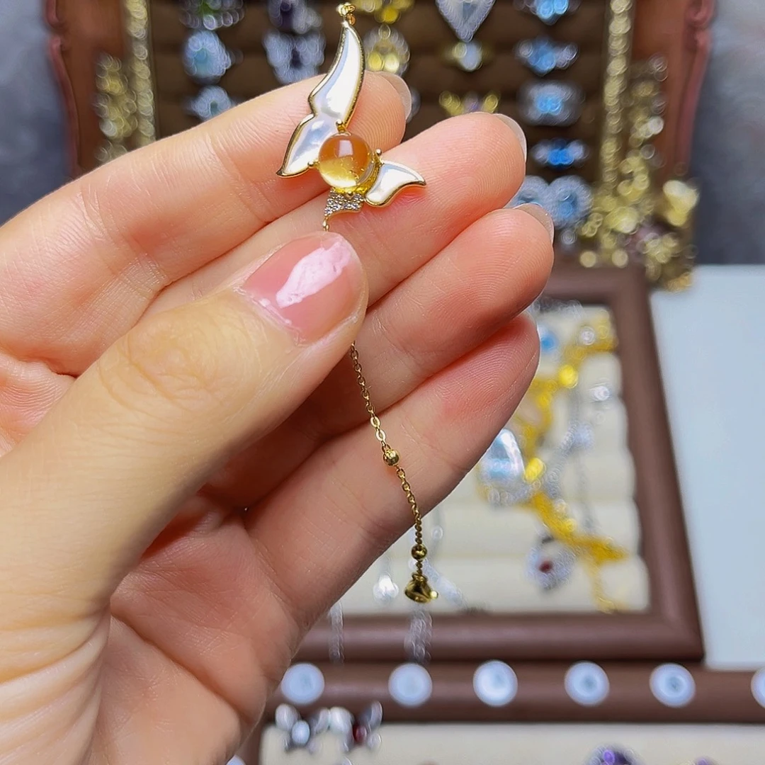 银S925镶嵌手链黄晶