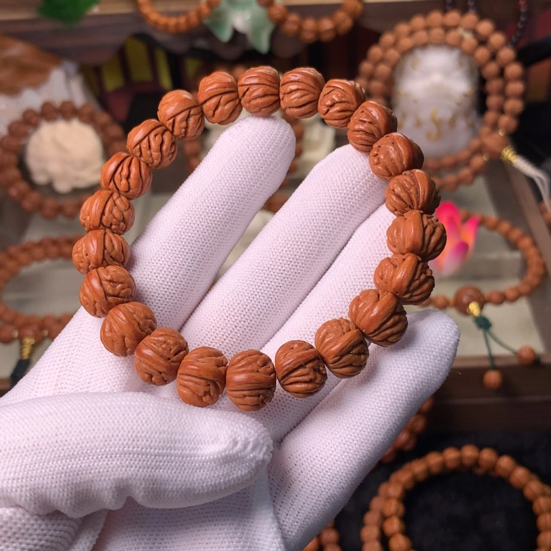 吊坠桃核火麒麟手串13