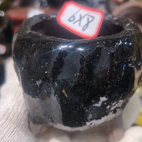 粗陶花盆手工花盆