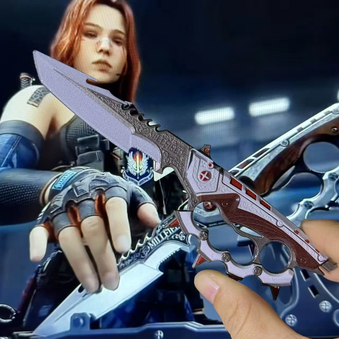 三角洲行动周边信条合金全金属S7赛季刀皮模型礼物