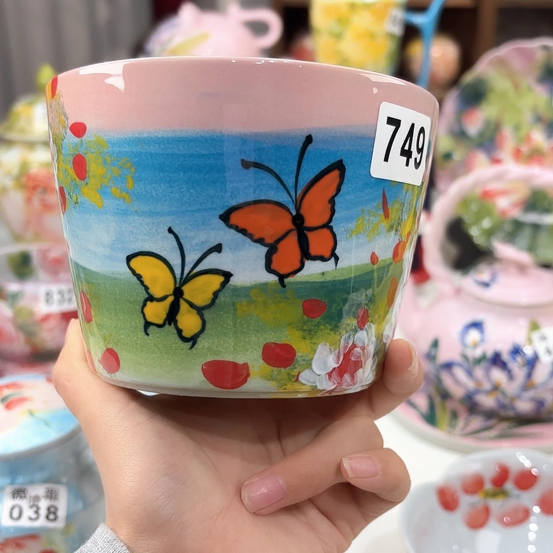 景德镇手绘高温釉下彩陶瓷茶具