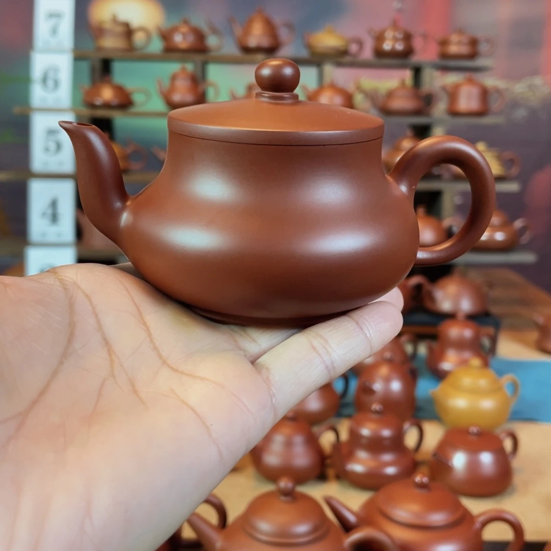 茶壶紫砂M****0潮州手工手拉朱泥君德壶