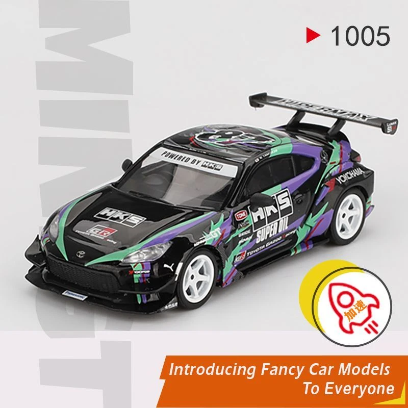 MINIGT 1:64丰田GR86 HKS TYPE R 2022东京车展合金汽车模型1005