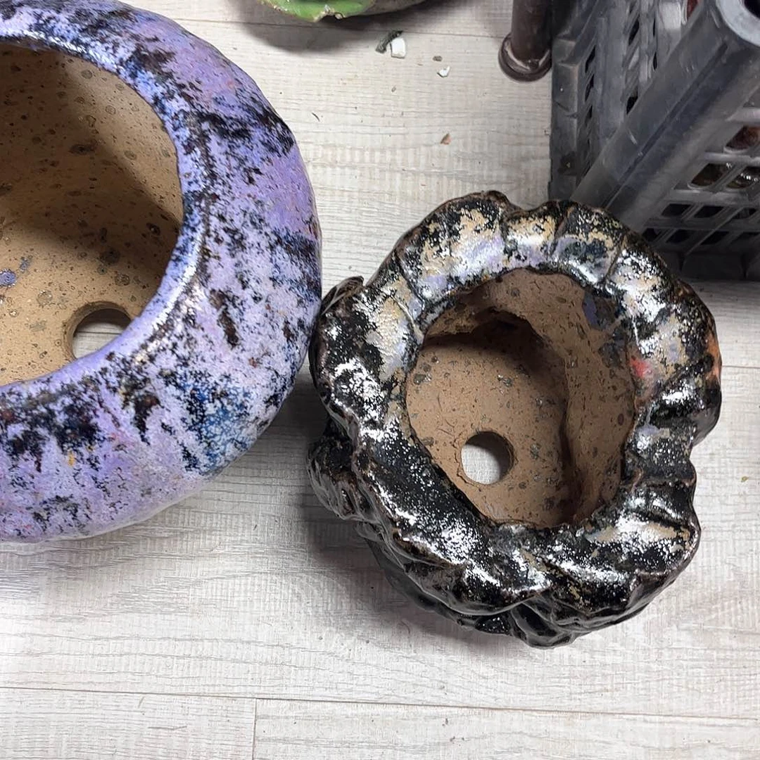 泥塑蓓**开古镇炻陶花盆