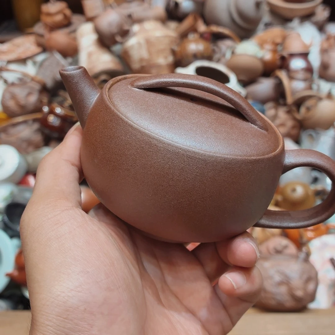 柴烧老岩泥手工茶器皿