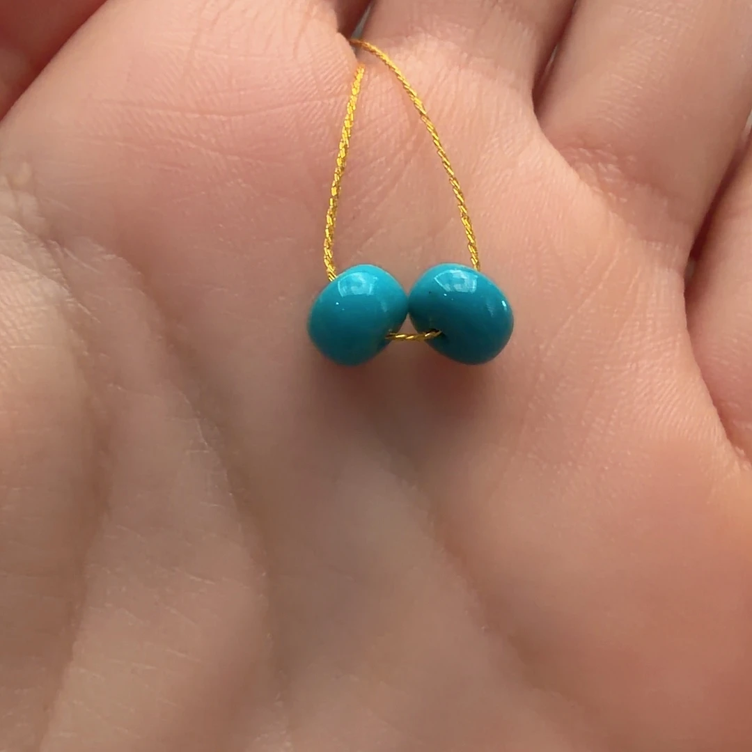 绿松石银S925镶嵌颈饰