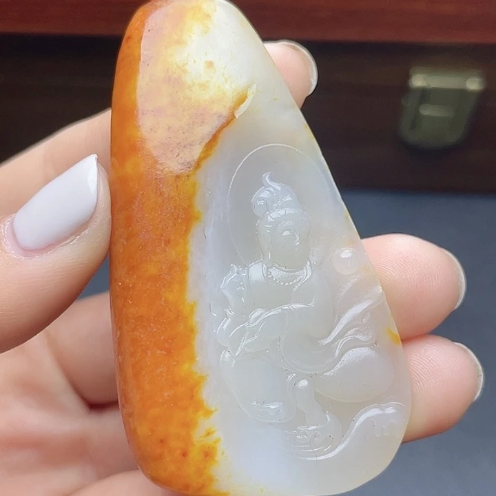 和田玉挂件未镶嵌T