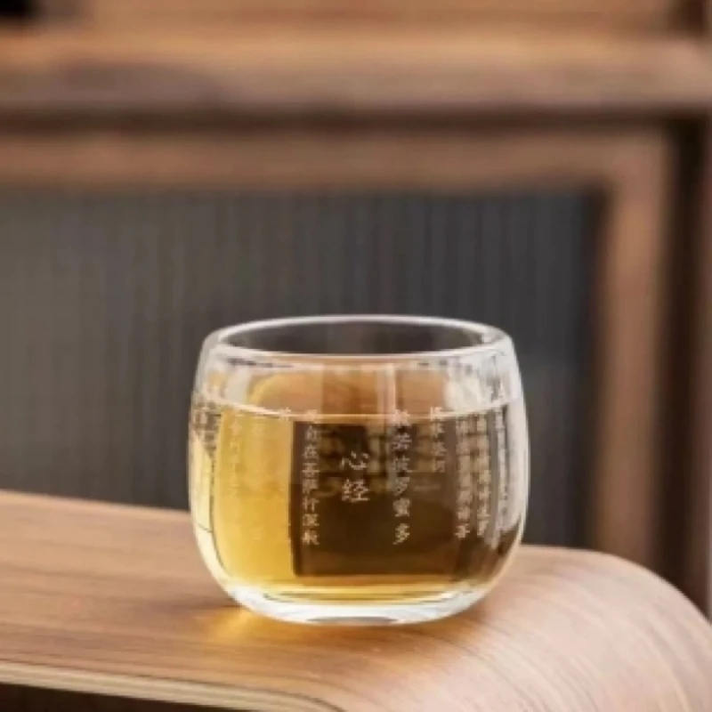 DD-TJ167-心经水晶玻璃主人杯【包邮】