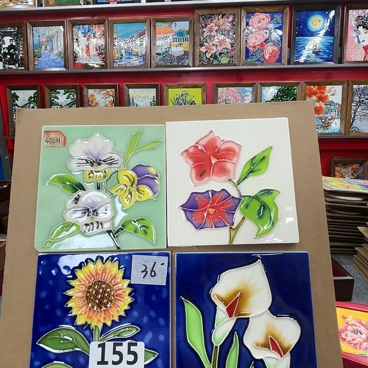 陶瓷板画10/10单瓷片4个一组
