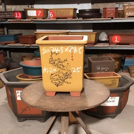 紫砂紫砂花盆包邮