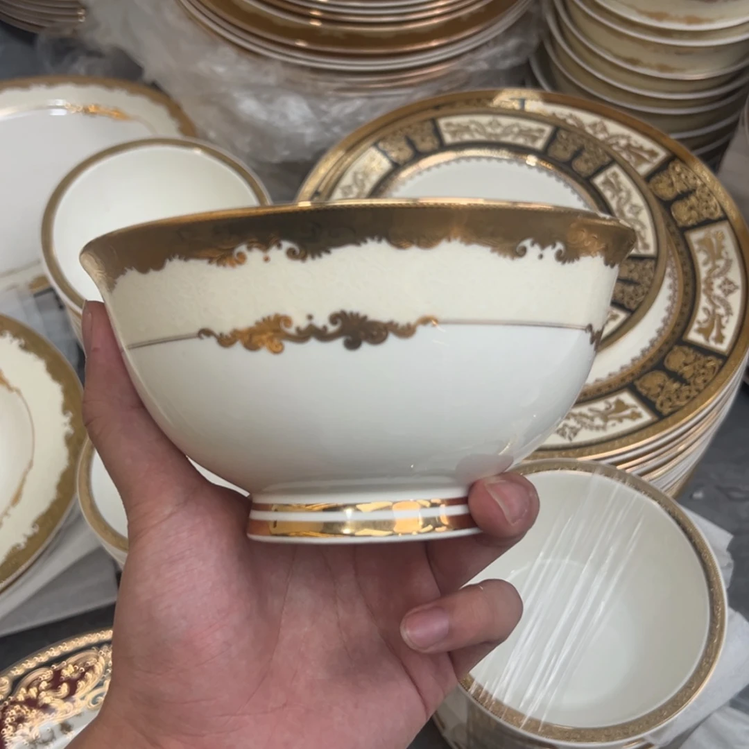 【闪购商品】瓷片6寸高脚碗四个一单打包价