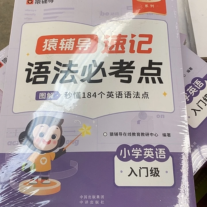 语法必考点小学英语，四本一套，有激活码