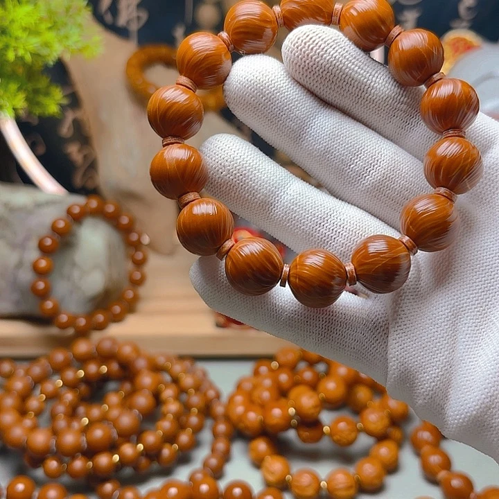 橄榄核手串/手链1.5梅林铁核定风珠