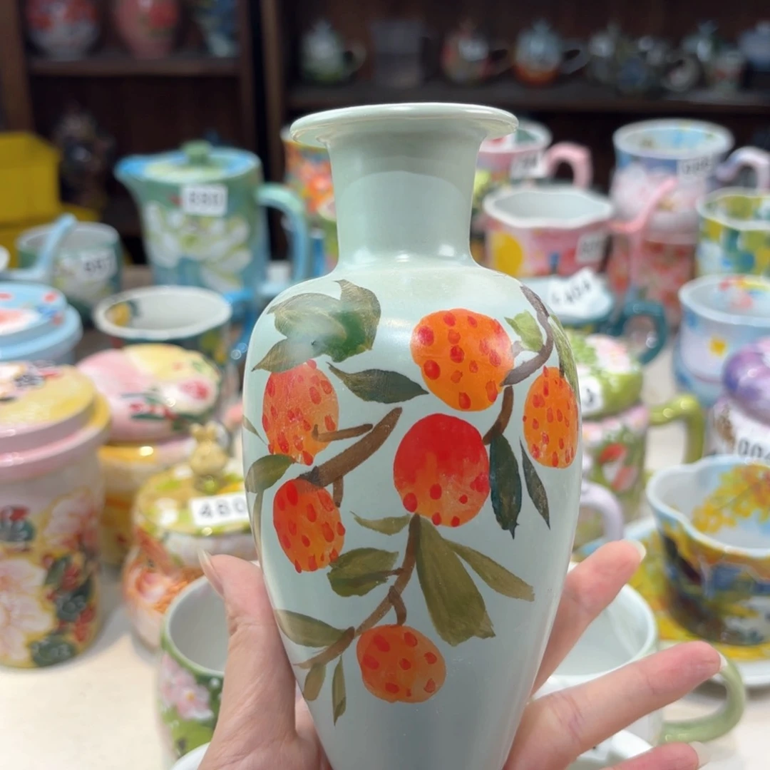 景德镇手绘高温釉下彩陶瓷茶具