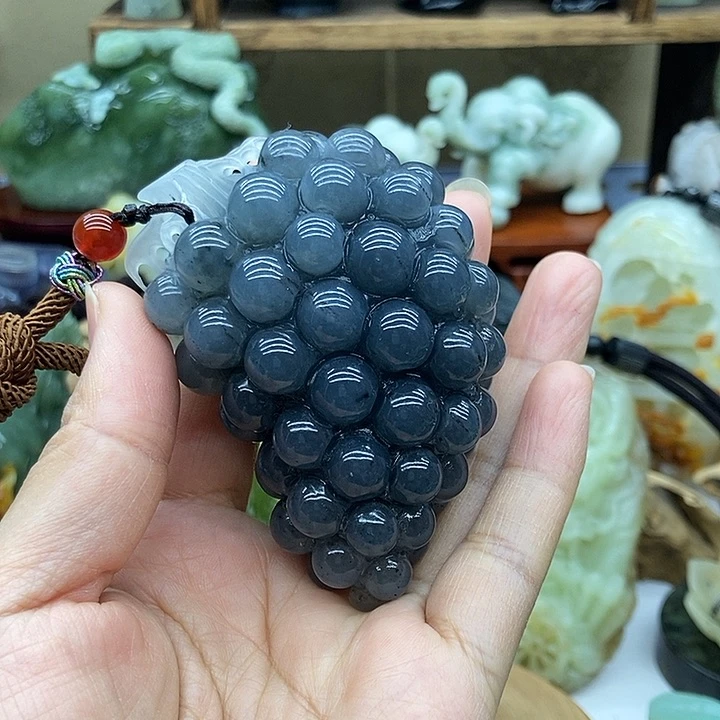 岫玉手把件未镶嵌