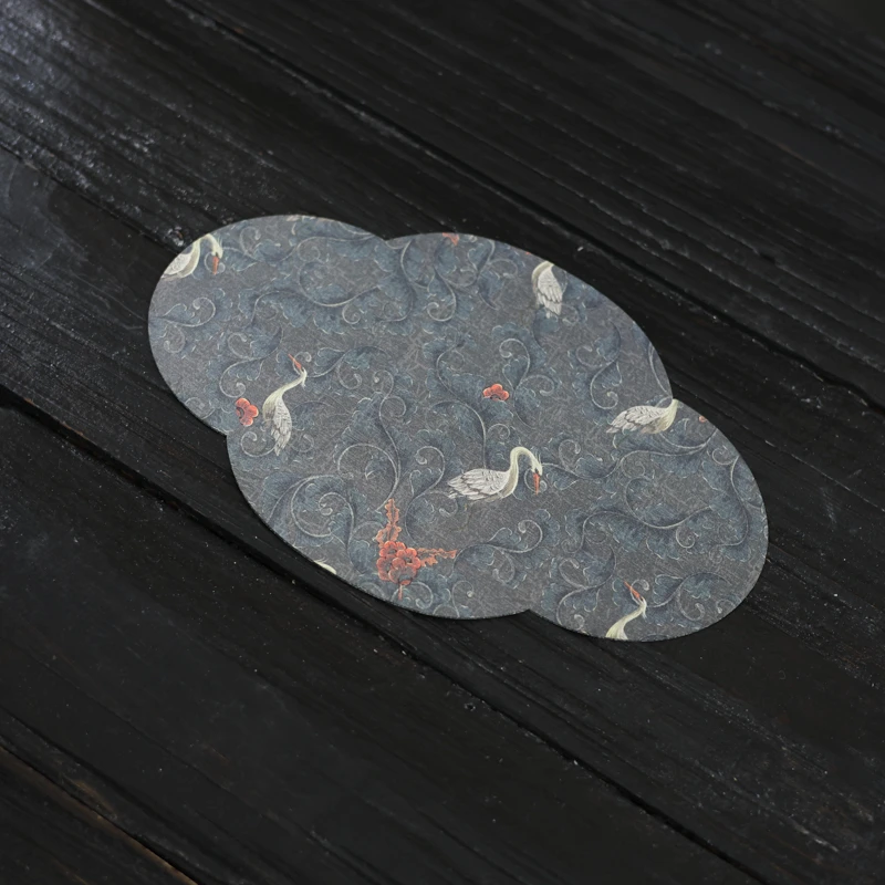 【福器】 悠然鹤立海棠20cm×31cm(YS-27) 茶道零配（知度0020）