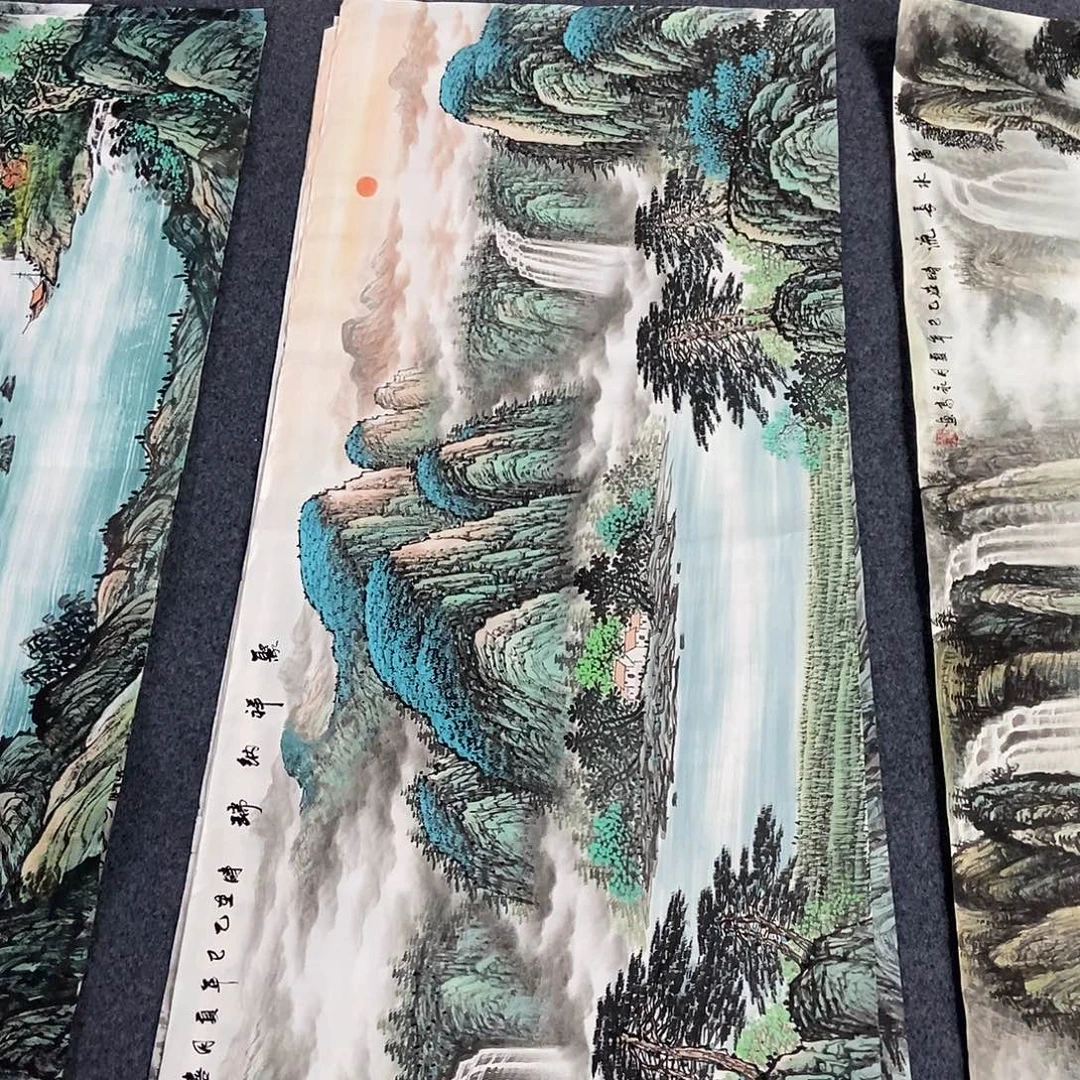 国画小六尺山水一幅