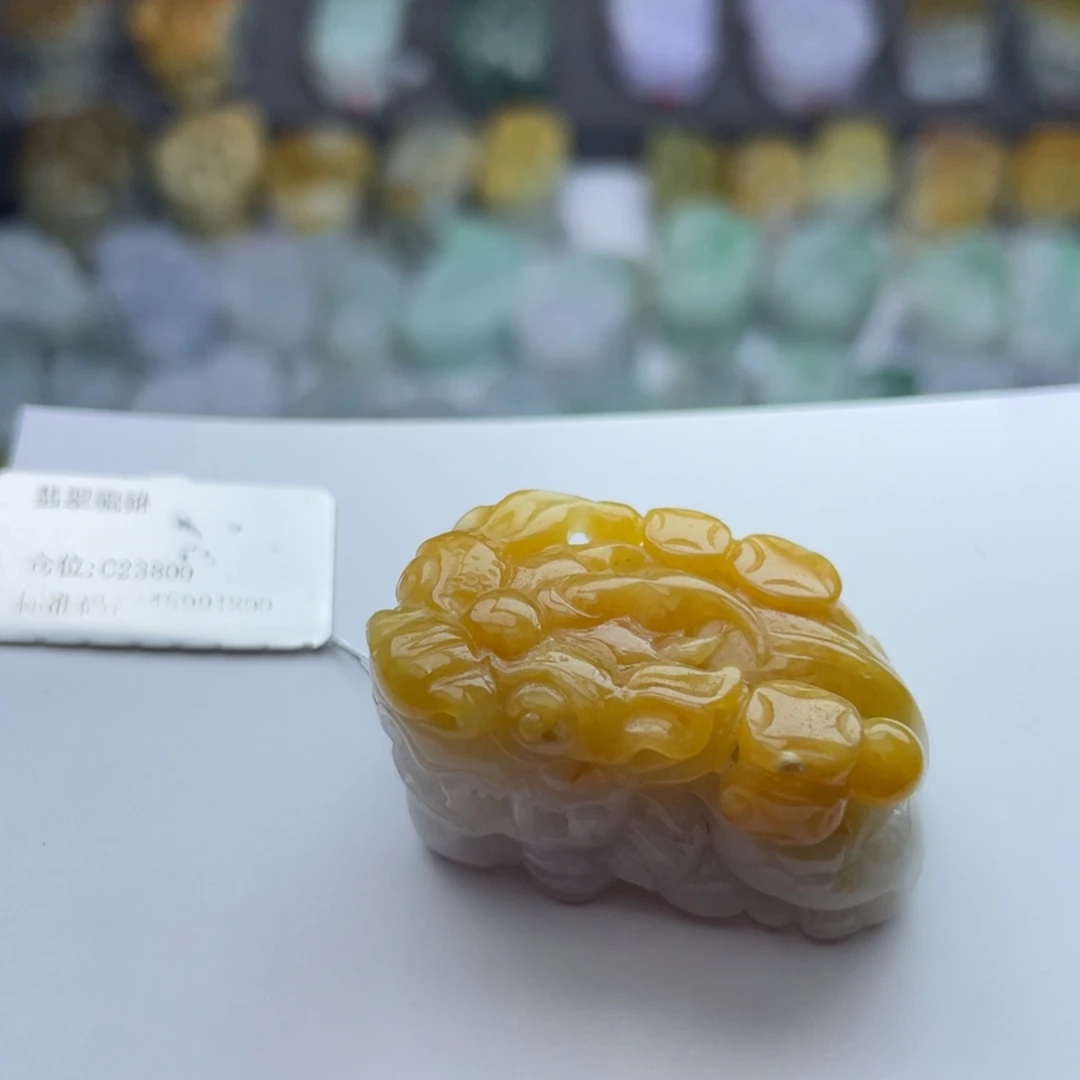 翡翠颈饰未镶嵌貔貅