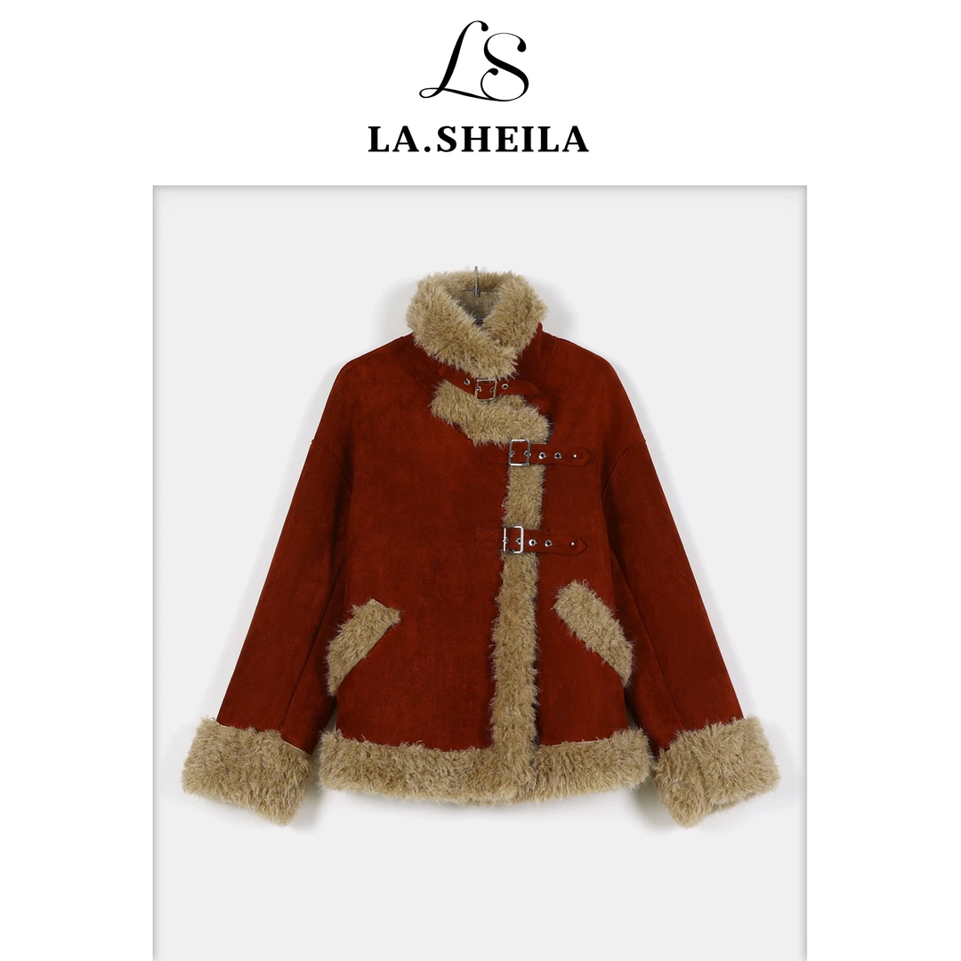 LA.Sheila【新年战袍】毛绒外套254-WT/1208-68083-1