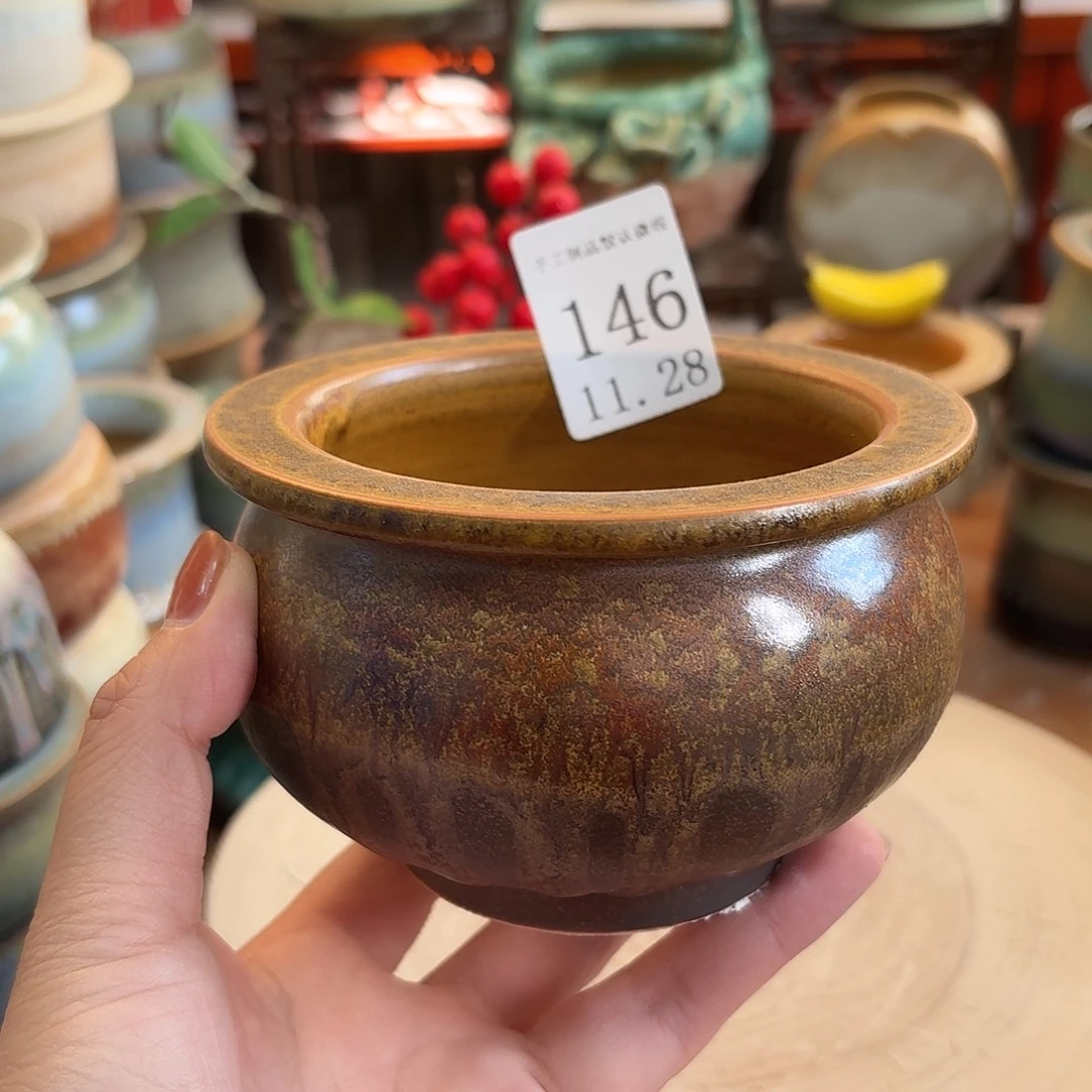 瓷片景德镇陶瓷手工制作口9高7.5