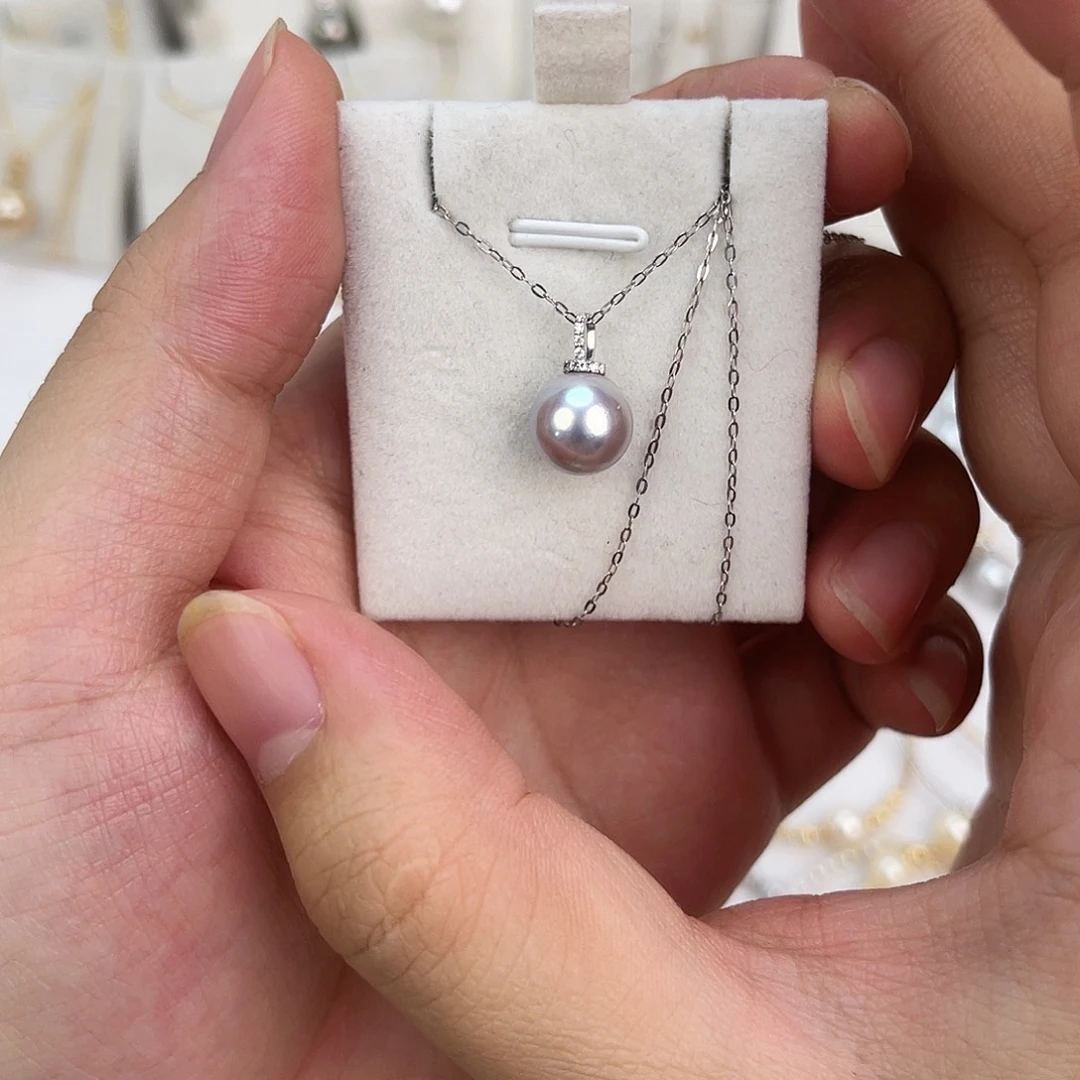 海水珍珠18K金镶嵌颈饰