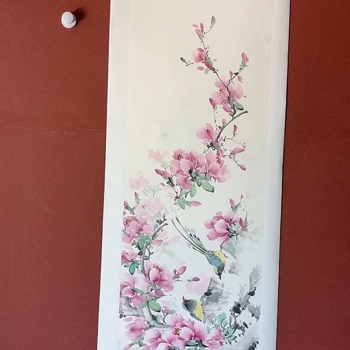 国画听兰老师花鸟