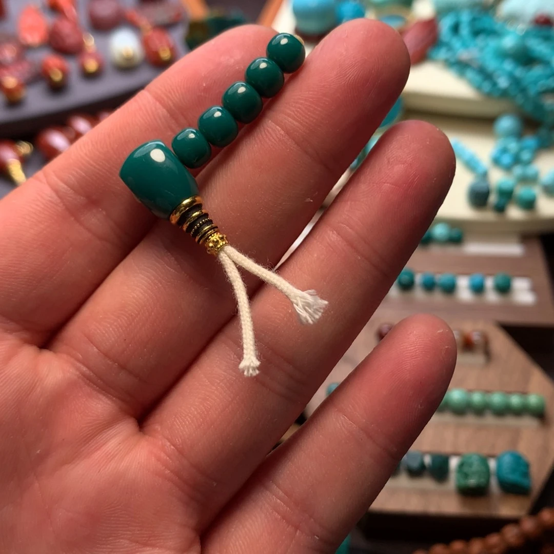 绿松石未镶嵌三通套装