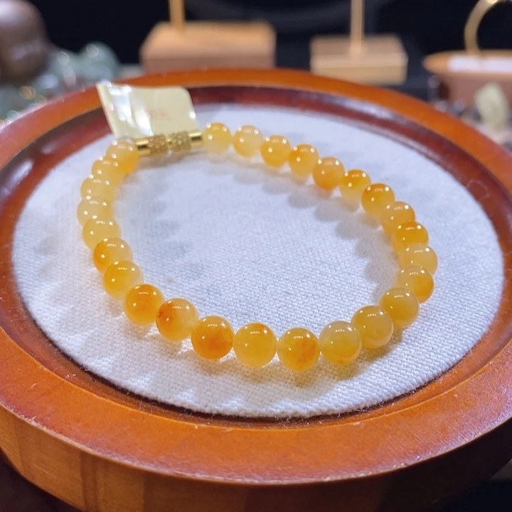 翡翠未镶嵌吊坠(不含链)翡翠冰鲜黄手串