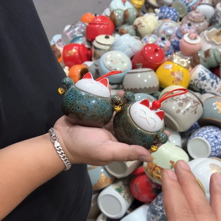 瑕疵福利品陶瓷茶叶罐介意勿拍