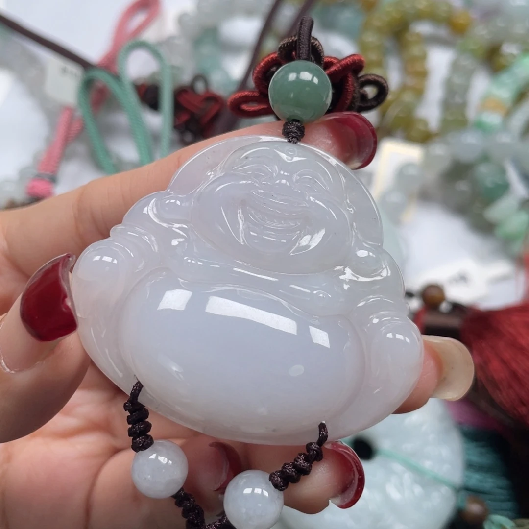 翡翠挂件未镶嵌粉***控天然a货缅甸翡翠