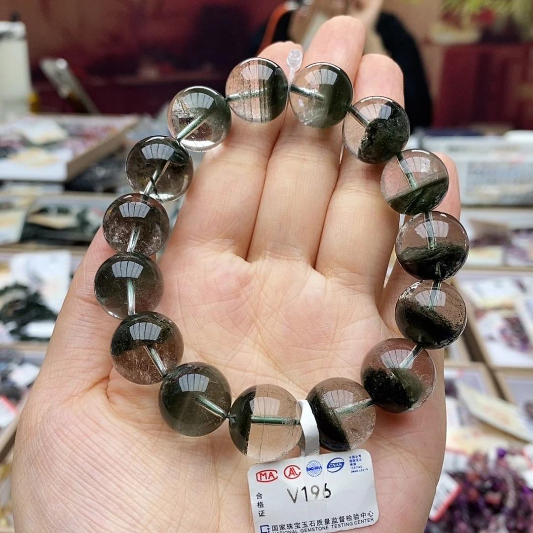 水晶手链未镶嵌V196 绿幽灵 15m+