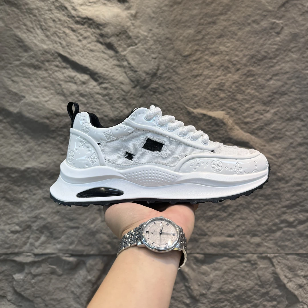 乞丐布男鞋轻奢阿甘鞋夏季透气网面增高厚底百搭舒适运动休闲潮鞋