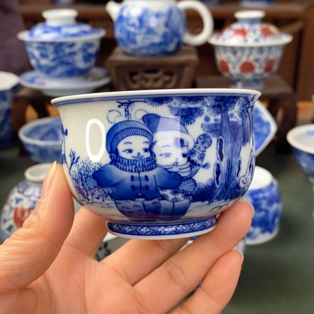 杯景德镇陶瓷手工手绘