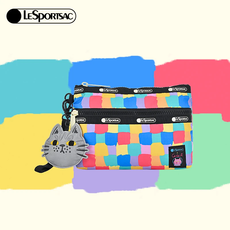 【商场同款】LeSportsac乐播诗菜菜篮子联名系列炫彩手拿包信封包