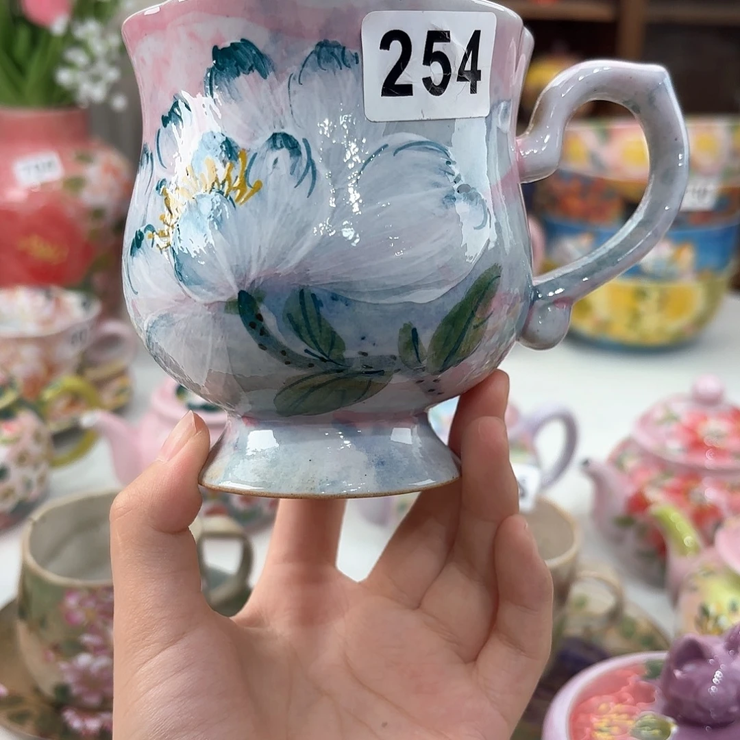 景德镇手绘高温釉下彩陶瓷茶具