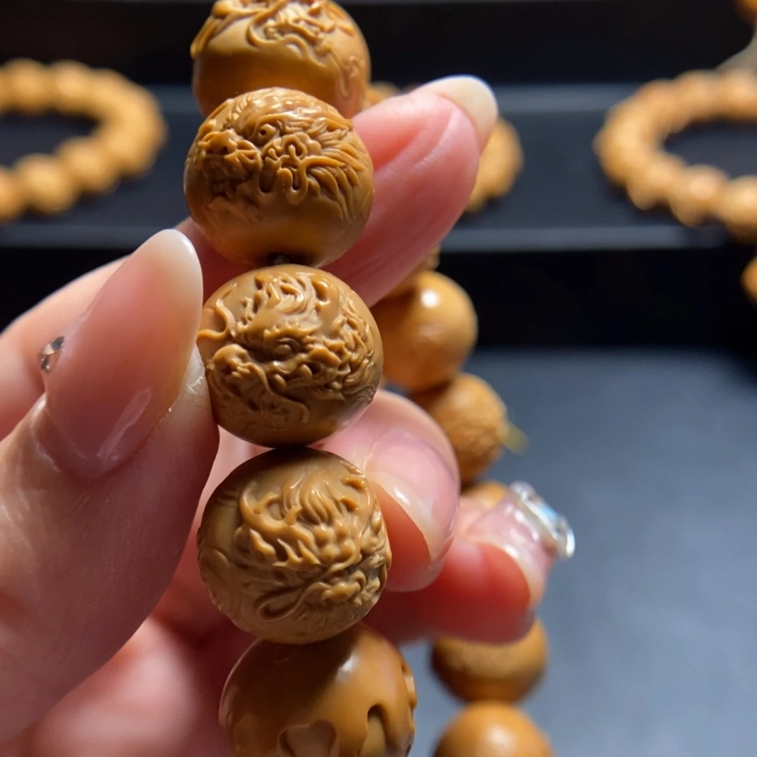 猴头核桃手串龙卧祥云