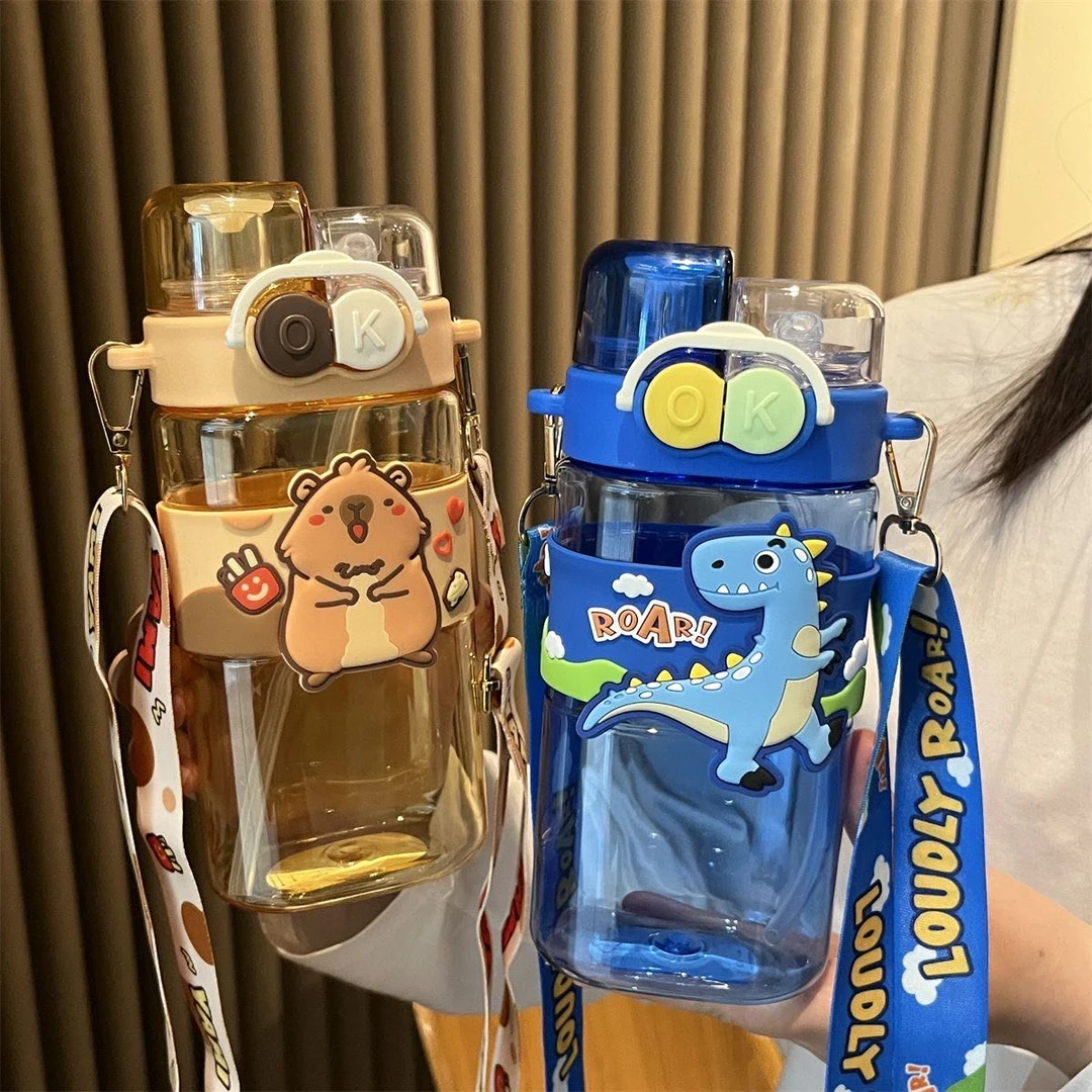 【新疆包邮】儿童水杯双头夏天女孩上学专用2025新款大容量水壶杯子