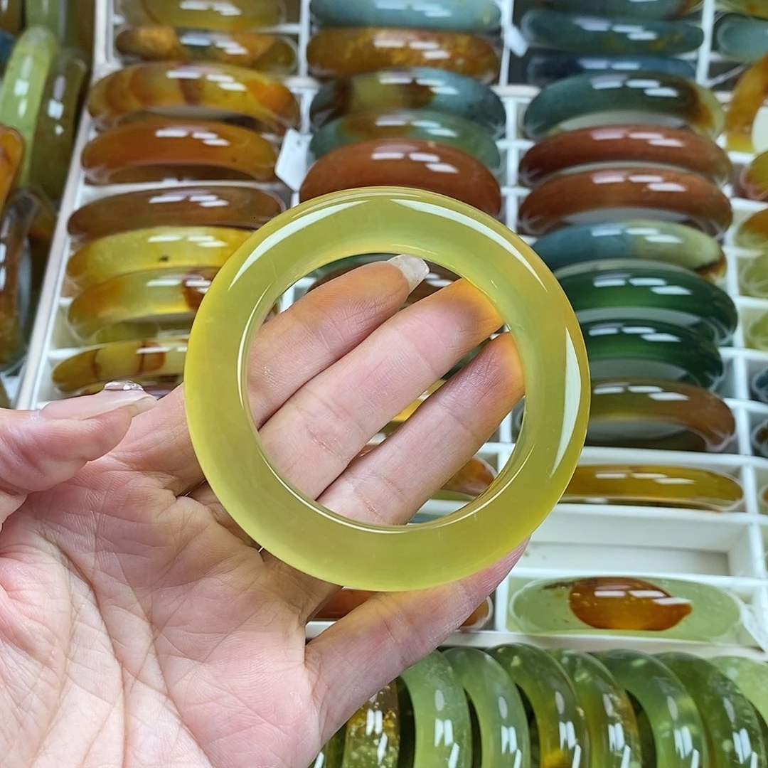 未镶嵌蛇纹石玉手镯54
