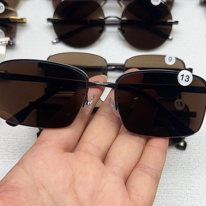 无框半框深茶商务款编号13