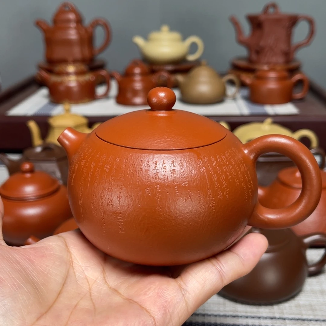 茶壶紫砂佛****Q全手工制作220cc